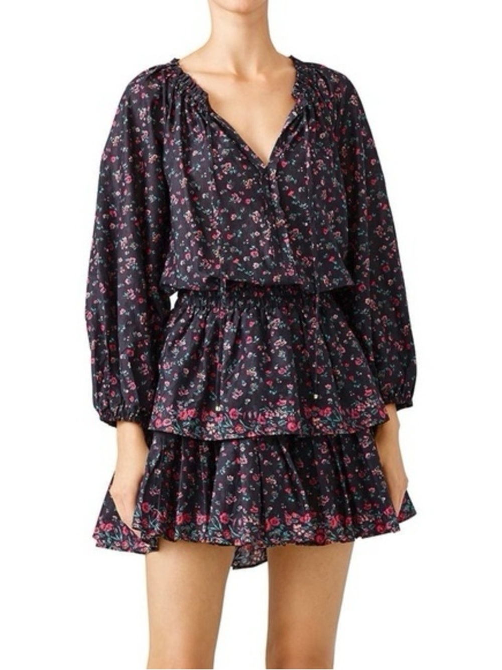 Loveshackfancy Floral Popover Dress size M pristine condition - Picture 5 of 15